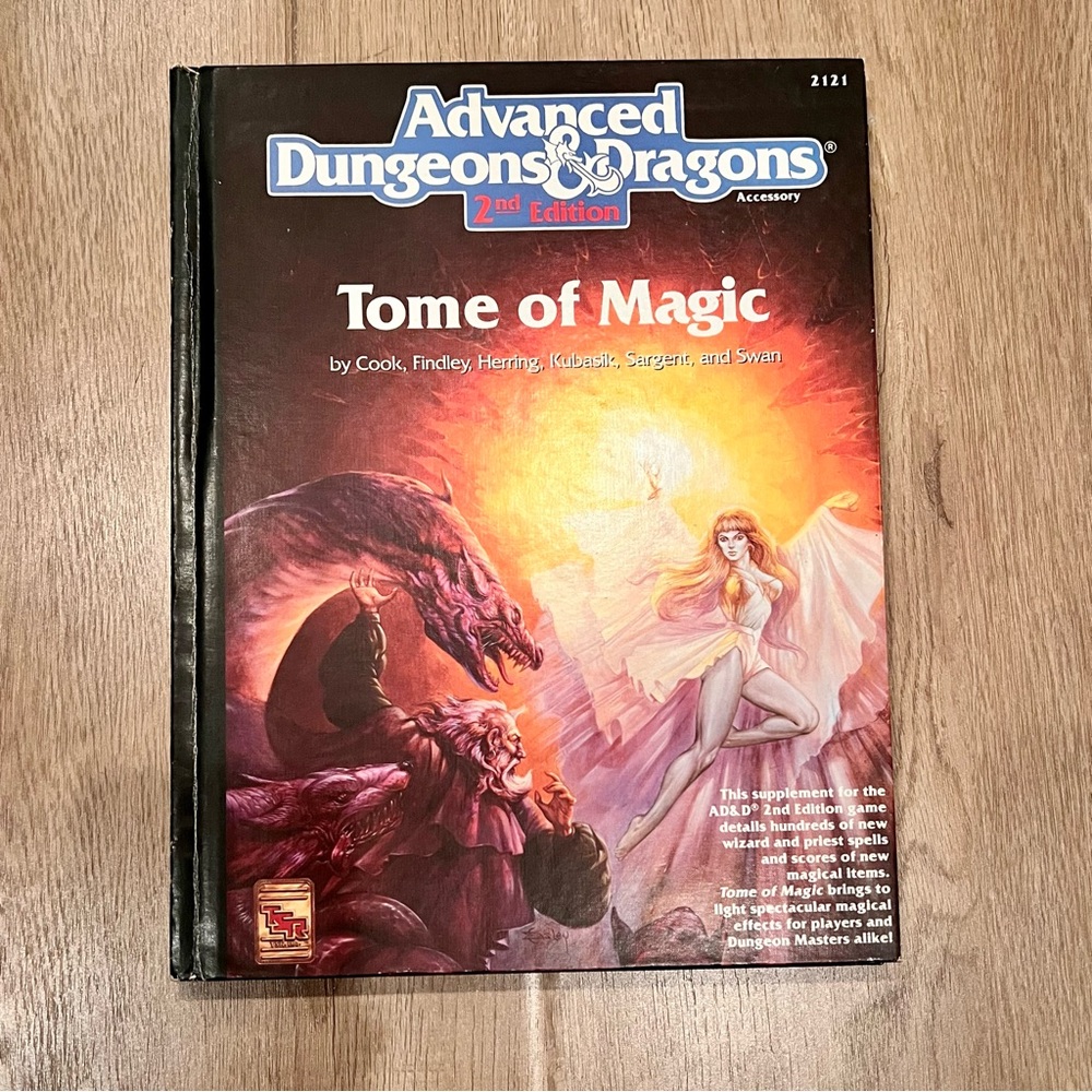 Advanced Dungeons & Dragons AD&D:‎ 2nd Edition Tome of Magic 2121 TSR Comic Book